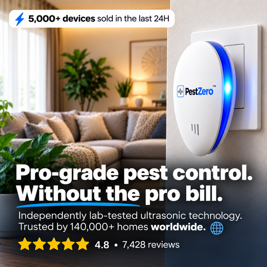 PestZero™ Ultrasonic Pest Repeller - Banish 14+ Pests for Good
